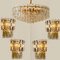 Gilt Brass & Glass Palazzo Pendant Light attributed to J. T. Kalmar for Kalmar, Austria, 1970s, Image 10