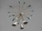 Large German Sputnik Chandelier in Brass with Blue and White Shades, 1950, Image 7