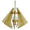 Italian Pendant in Tinted Glass and Gilded Brass by Gino Paroldo, 1950s, Image 2