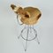 Swivel Barstools in Chrome and Goatskin, 1960s, Set of 3 12