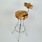 Swivel Barstools in Chrome and Goatskin, 1960s, Set of 3 9