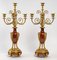 Late 19th Century Gilded Bronze & Red Marble Mantel Set by Thiébaut Frère, Set of 3 10