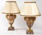 19th Century Pink Marble Lamps, Set of 2 2