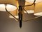 Mid-Century Austrian Pendant Lamp in Brass with Silk Shades from Rupert Nikoll, 1965 14