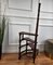 Mid-Century Italian Carved Walnut and Leather Spiral 4-Step Library Ladder, 1950s 7