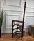 Mid-Century Italian Carved Walnut and Leather Spiral 4-Step Library Ladder, 1950s, Image 7