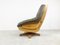 Brutalist Oak and Leather Swivel Chair, 1970s 2