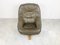 Brutalist Oak and Leather Swivel Chair, 1970s 3