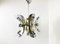 Vintage Italian Chrome & Brass Chandelier, 1970s 9