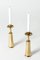 Mid-Century Brass Candleholders by Jens Quistgaard for Dansk Design, 1950s, Set of 2 3