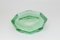 Italian Octagonal Green Centrepiece from Fontana Arte, 1950s 4