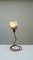 Italian Metal Woven Mesh Flower Table Lamp with Brass and Copper, 1970s, Image 6
