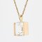 14 Karat Modern Yellow Gold & Crystal Pendant, Image 5