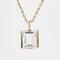 14 Karat Modern Yellow Gold & Crystal Pendant 3