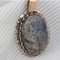 Labradorite Silver Gold Scarab Pendant, 1970s 3