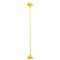 Italian Modern Yellow Metal Thin Floor Lamp, 1980s, Image 1