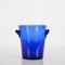 Ice Bucket in Blue Glass from La Verrerie De Biot, France, 1980s 4