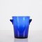 Ice Bucket in Blue Glass from La Verrerie De Biot, France, 1980s, Image 4