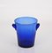 Ice Bucket in Blue Glass from La Verrerie De Biot, France, 1980s, Image 9