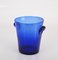 Ice Bucket in Blue Glass from La Verrerie De Biot, France, 1980s 7