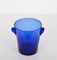 Ice Bucket in Blue Glass from La Verrerie De Biot, France, 1980s 3