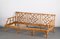 Sofá de tres plazas italiano Mid-Century moderno de ratán y bambú, años 70, Imagen 14