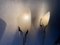 German Leaf Shaped Sconces in Acrylic Glass and Brass, 1950s, Image 8