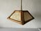Lámpara colgante Cocoon alemana de bambú, años 60, Imagen 1