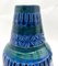 Vintage Vase mit Blauer & Grüner Glasur von Bitossi, 1970er 5