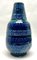 Vintage Vase mit Blauer & Grüner Glasur von Bitossi, 1970er 3