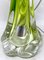 Grüne Sommerso Tischlampe aus Kristallglas von Val Saint Lambert, 1953 5