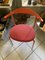 Roter Vintage Beistellstuhl von Carl Hansen 2