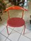 Roter Vintage Beistellstuhl von Carl Hansen 1