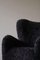 Mid-Century Lounge Chair in Shearling Lambswool in the Style of Märta Blomstedt, 1950s, Image 4