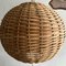 Vintage Globe-Shaped Rattan Ceiling Lamp 3