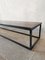 Long and Narrow Coffee Table in Walnut with Steel Frame 8