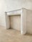 Mantle in White Carrara Marble 4