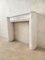 Mantle in White Carrara Marble, Image 4