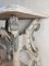 Dutch Carved Kwab Console Table in Blue and White Painted Limewood 14