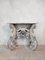 Dutch Carved Kwab Console Table in Blue and White Painted Limewood 2