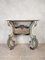 Dutch Carved Kwab Console Table in Blue and White Painted Limewood, Image 19