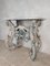 Dutch Carved Kwab Console Table in Blue and White Painted Limewood 13