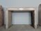 Antique French Burgundian Stone Fireplace with Marble Inlays 4