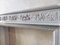 Antiker hellgrauer Kamin aus Carrara Marmor im klassizistischen Stil 8