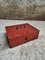 Vintage Red Cash Box Safe 8