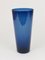 Große blaue Mid-Century Vase von Kaj Franck & Nuutajarvi Nottsjo, Finnland, 1950er 6