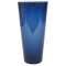 Large Mid-Century Blue Vase by Kaj Franck & Nuutajarvi Nottsjo, Finland, 1950s 1