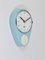 Horloge Murale Mid-Century Moderne en Bleu Pastel de attribuée à Max Bill, Allemagne, 1950s 6