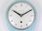 Mid-Century Modern Bill Wall Clock in Pastel Blue from attributed to Max Bill, Germany, 1950s 15