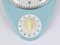 Mid-Century Modern Bill Wall Clock in Pastel Blue from attributed to Max Bill, Germany, 1950s, Image 5